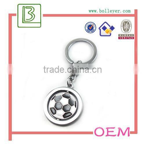 custom design swiveling heart shaped keychain