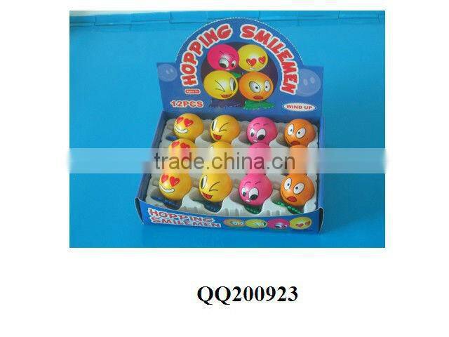 Plastic wind-up jumping eyeball