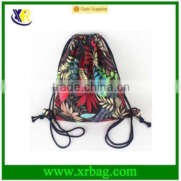 Women Mochila Man Gym bags Travel Backpack Sunset Printing Drawstring Laundry Bag
