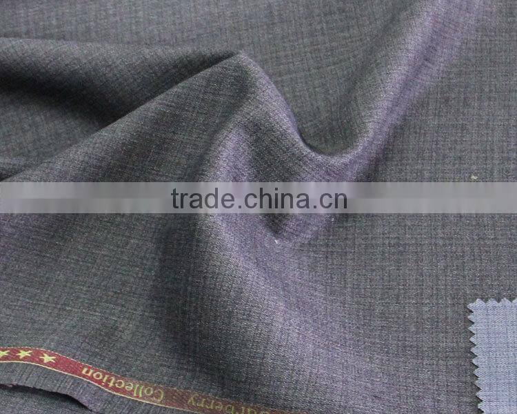 2015 china supplier 88 polyester 12 rayon plain english side best fabric for trousers