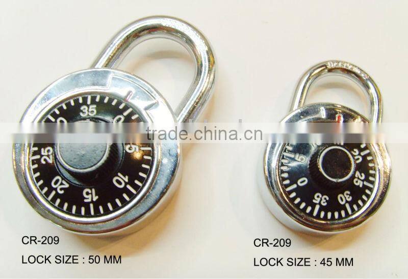 Hot sale Turning wheel 40 number Round lock colorful combination padlock password lock CH-209