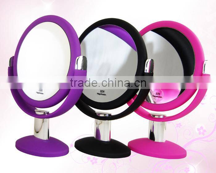 Rosegold makeup mirror vanity desktop double sided 10x magnifying mirror