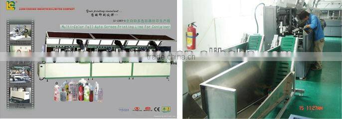Automatic 3-colour cylinder UV glass bottle printing machine LCB-120UV-3 automatic silk screen printing machine