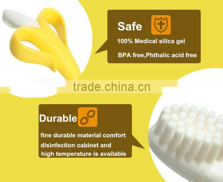 Babymatee import baby products factory price ecofriendly bendable training silicone rubber baby toothbrush