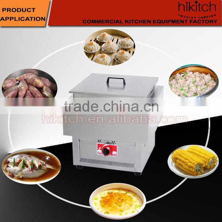 Stainless steel commercial LPG gas food boiler steamer