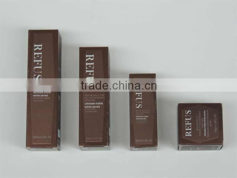 Aluminium foil maquillage paper box