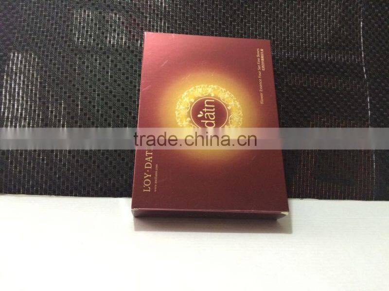 paper box for cosmetic set package with custom design