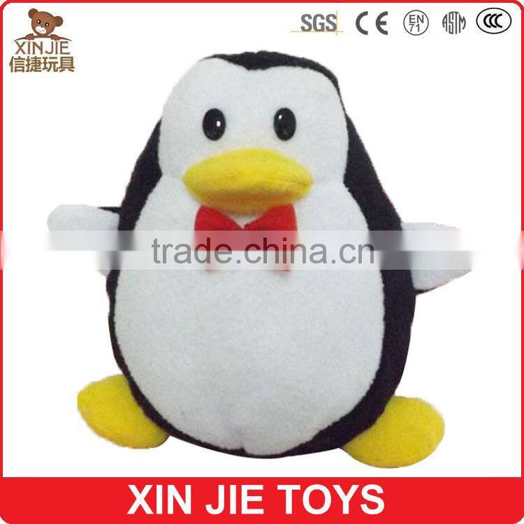 custom plush penguin bottle sleeve