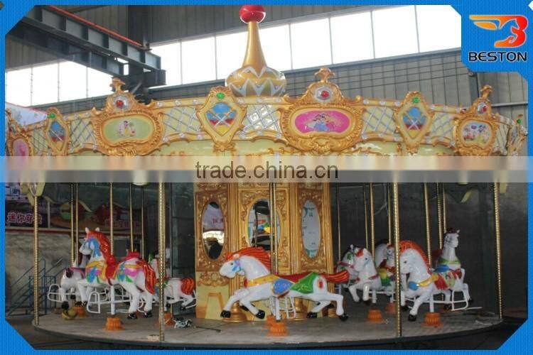 Hot sale amusement rides 24 seats fairground carousel horses for sale
