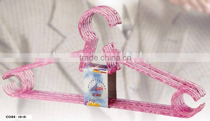 EU and US quality plastic hanger for clothes for supermarket