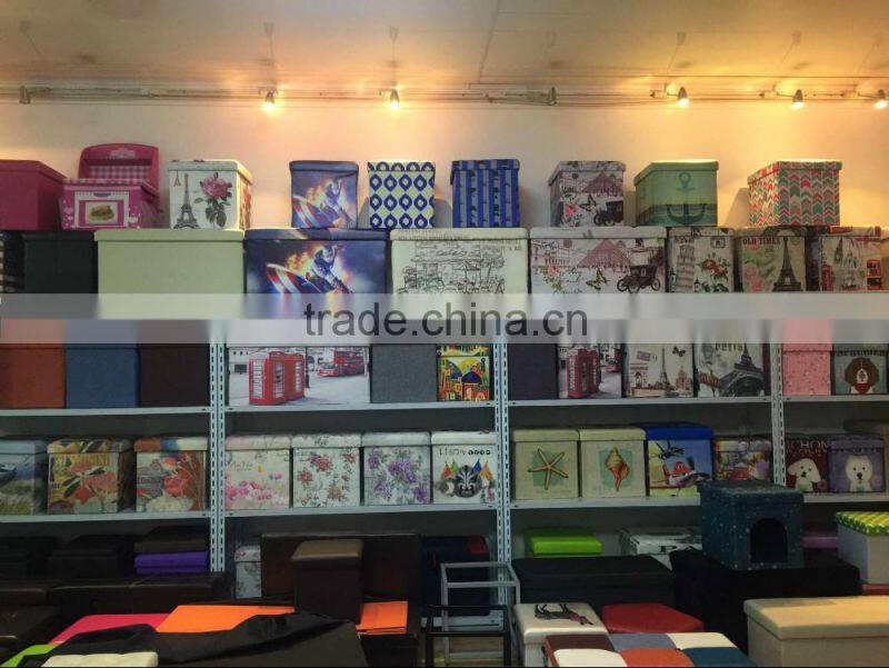 Charm Big Compartment Foldable Storage Ottoman