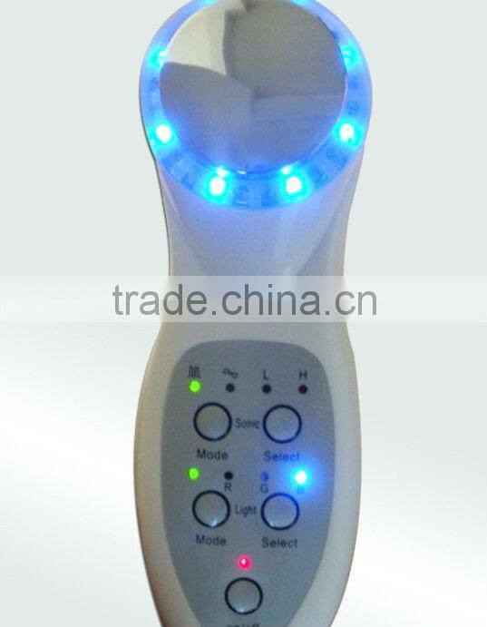 Color Photon Ultrasonic Skin Beauty Facial Lift BIO Treatment Device 7 Modes