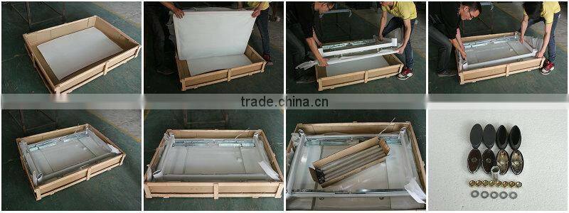 8 Seater tempered glass retractable dining table