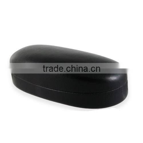 Black hard aluminium clamshell glasses case
