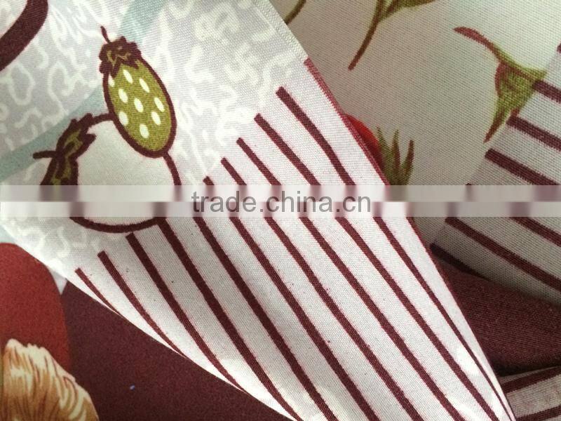 Bear design disperse print microfiber brushed fabric