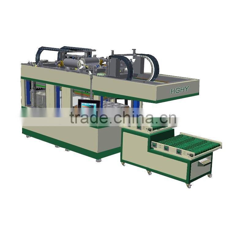 disposable bamboo paper tableware pulp molding machinery from HGHY