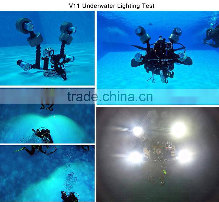 2015 Rechargeable Led Scuba Diving and Waterproof Torch For Underwater Explore