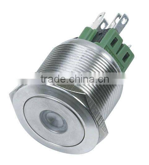 Illuminated Waterproof Push Button Switch L25(Dia.25mm) IP67