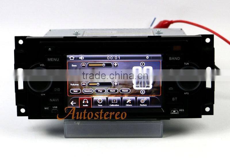 Wince CE6.0 Car Multimedia GPS Navigation System For Jeep Dodge Chrysler car DVD Player video car stereo With Radio 3G BT TV