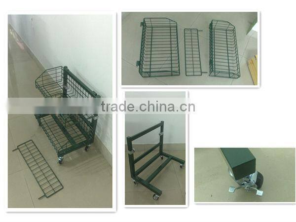 Free standing fruit vegetable wire basket rack