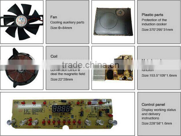 Electric Double Burner ih Induction Cooker Power Consumption with CE