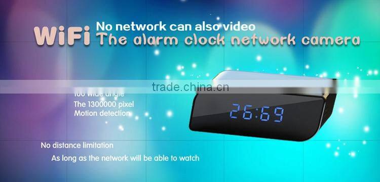 720P HD Nanny Security Night Vision Hidden Cam Camera Wifi Clock IP Camera