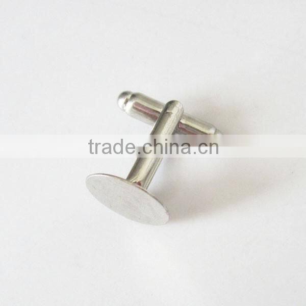 Shenzhen make shiny nickle cufflink | cufflinks cheap price wholesale
