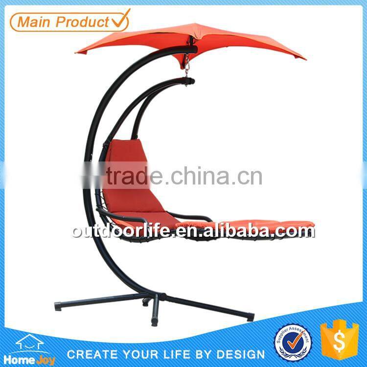 Hot Sale Steel Metal Garden Hammock Swing Chair With Canopy