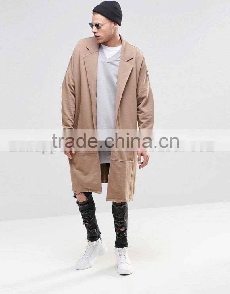 2016 Wholesale Man Jacket Oversized Fit Long Line Style Jacket
