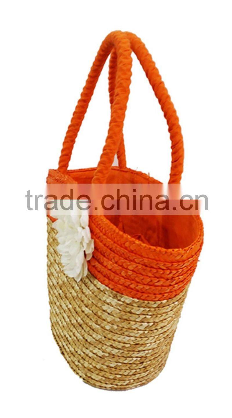 Fashion straw bag/straw basket bag/cheap straw beach bag