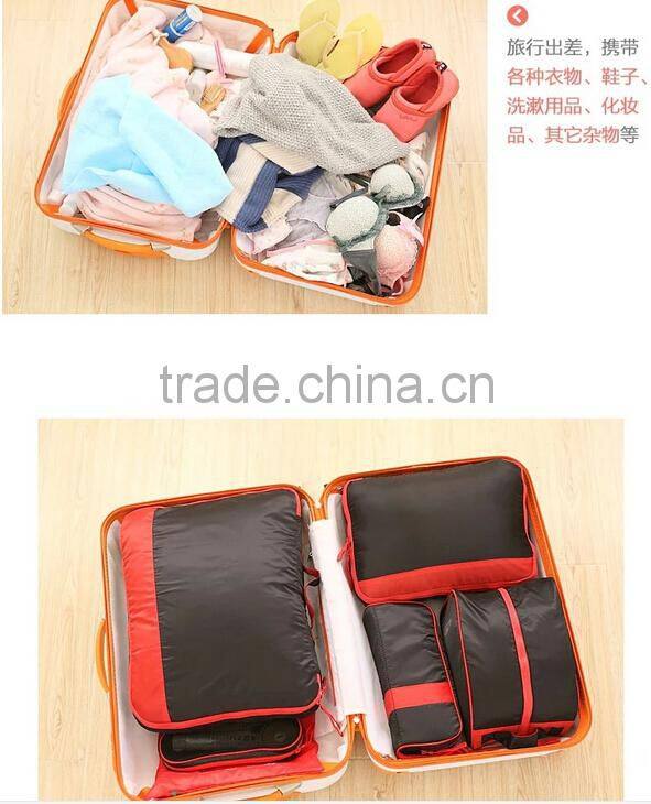 7 pcs travel luggage set business travel luggage cloth organizer bag