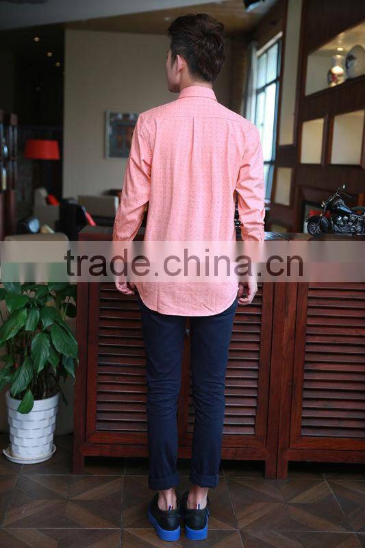 2016 fashion style wholesale long sleeve men's plaid flannel shirt