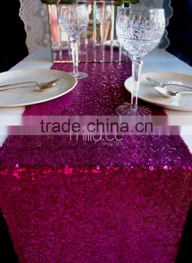 Sequin table runner weddings