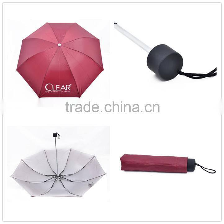 Promotional low price telescopic plastic cover umbrella
