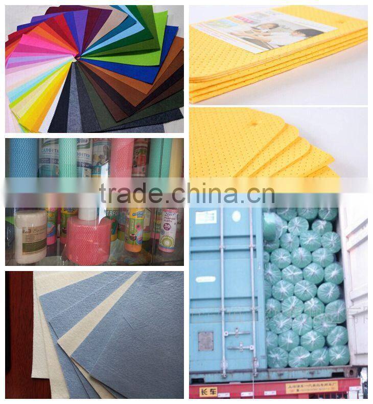 High quality yellow/blue nonwoven cleaning cloth