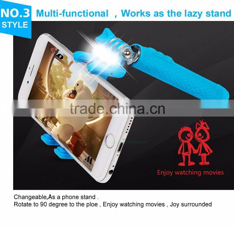 2015 hot sell osaka hockey stick selfie light with bluetooth speaker selfie for mini segway for iPhone android