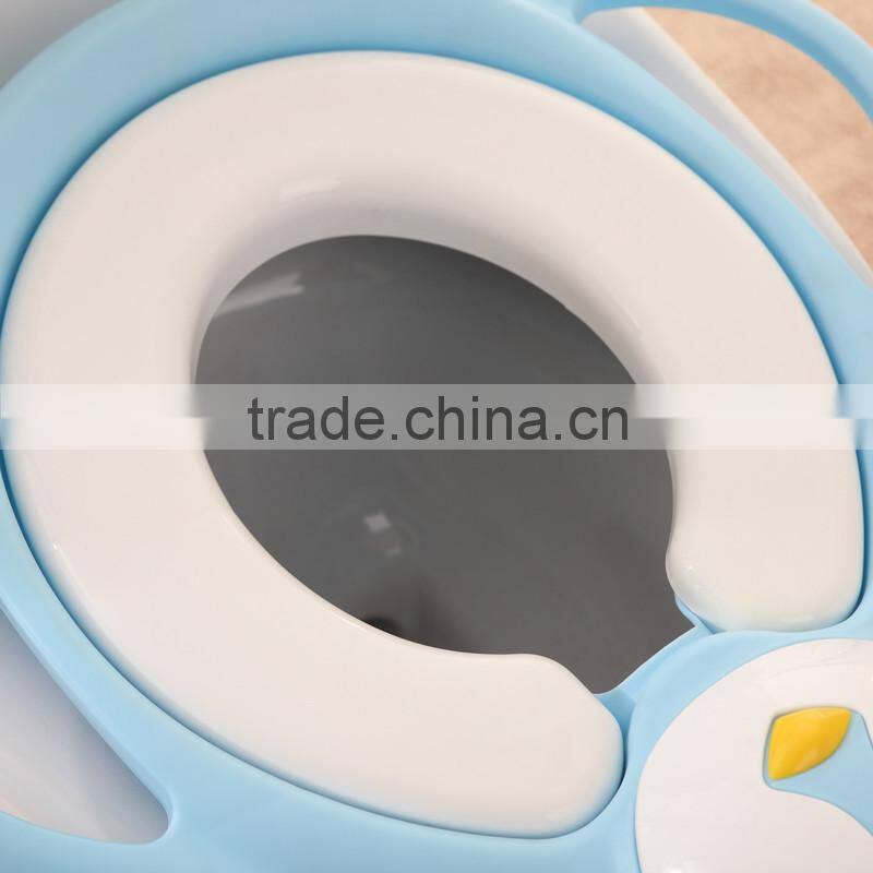 New designing penguin modeling portable baby toilet seat,children closet seat ring
