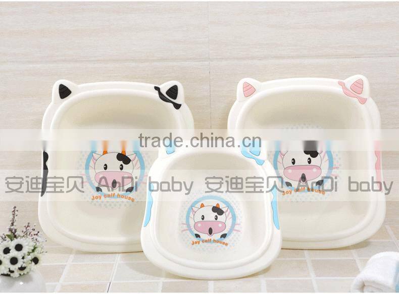 Hot selling! Eco-friendly New PP lovely cow basin plastic child basin