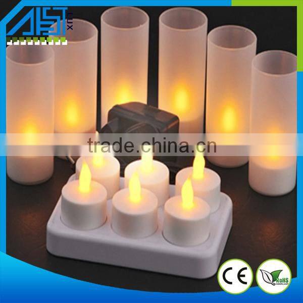 6 Pcs Rechargeable Tea Light Candle
