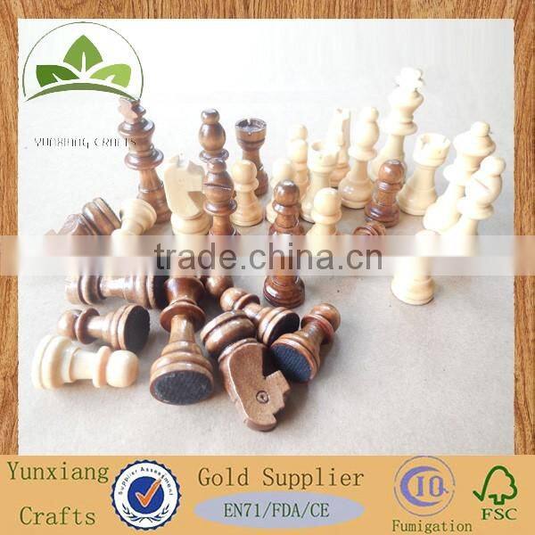 High-quality wooden International chess piece 2" wooden game chess