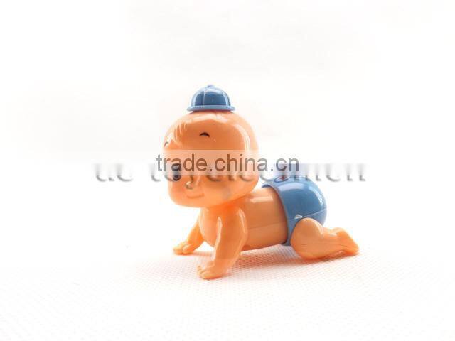 Wind up funny plastic crawling baby dolls