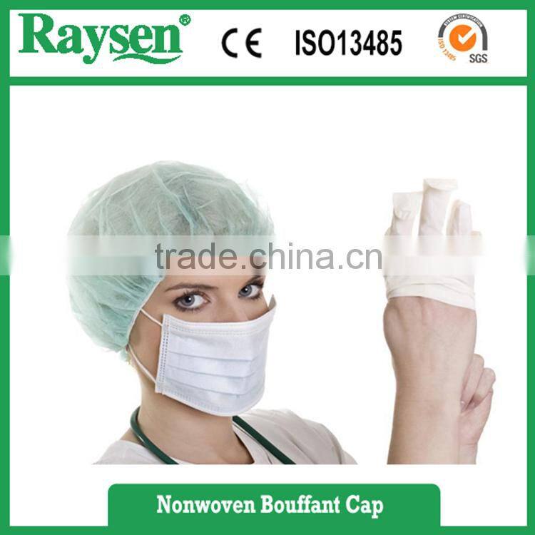 Hot sale medical disposable surgical nonwoven bouffant cap