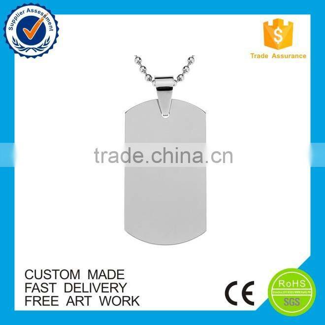 High quality wholesale military blank custom dog tags