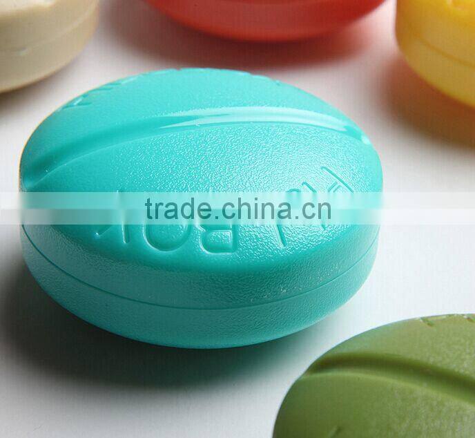 Plastic travel portable led pill box with lock