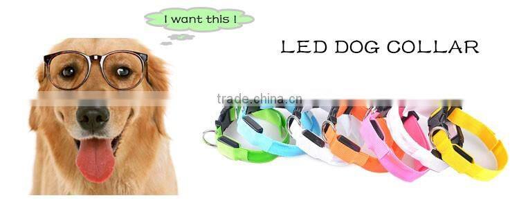 Chi-buy Wholesale LED Dog Collar Lighted Dog Collar Free Shipping on order 49usd