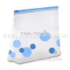 made in china alibaba transparent PVC slide zipper bag