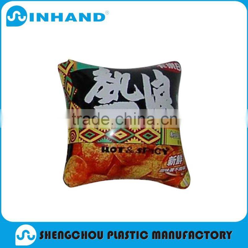 ASTM Approved Wedge PVC Inflatable Camping Pillow/air bed pillow/small pillow for kids