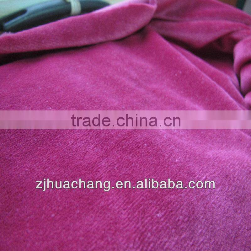 100% Polyester Super Soft Short Floss Velvet Fabric