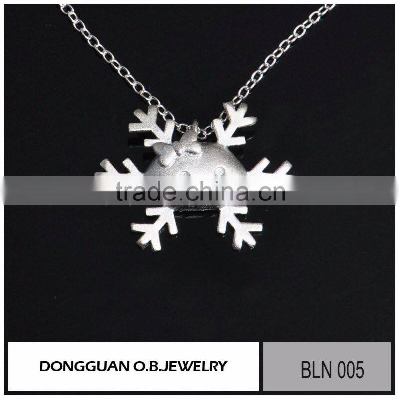 2016 The newest necklace for girls/Fashionable silver pendant necklace