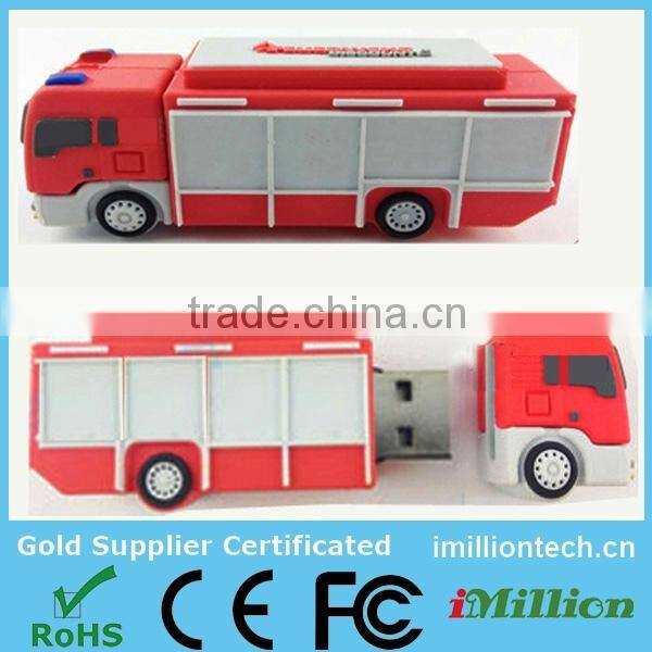 custom made usb flash drive fire truck